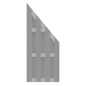 2886 JUMBO WPC ALU Grau/Grau 74x179 Auf 90 Cm Vorderansicht