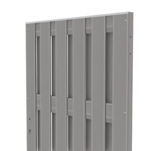 2213 JUMBO WPC Grau Tor 98x179 Cm Schrägansicht