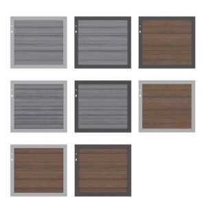 SYSTEM WPC PLATINUM Vorgartentor 98x90 Cm
